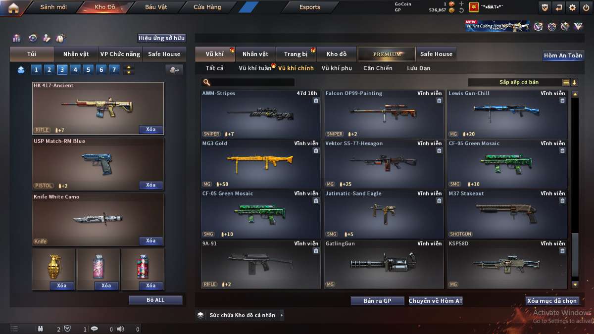 shop acc cf uy tin gia re